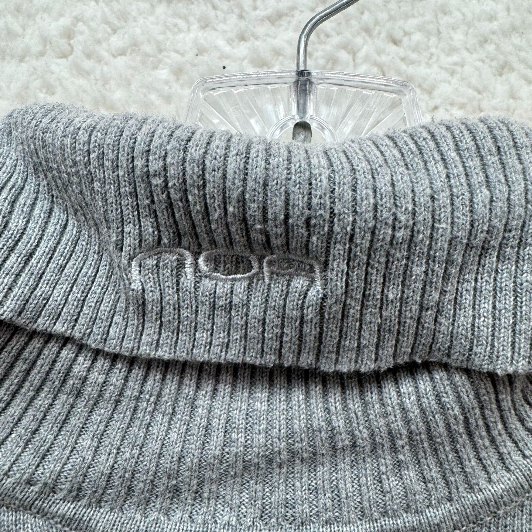 CO NOA Lario Dimitri & Co Turtleneck Sweater Mens Medium Grey Knit Designer Size US M / EU 48-50 / 2 - 4 Thumbnail