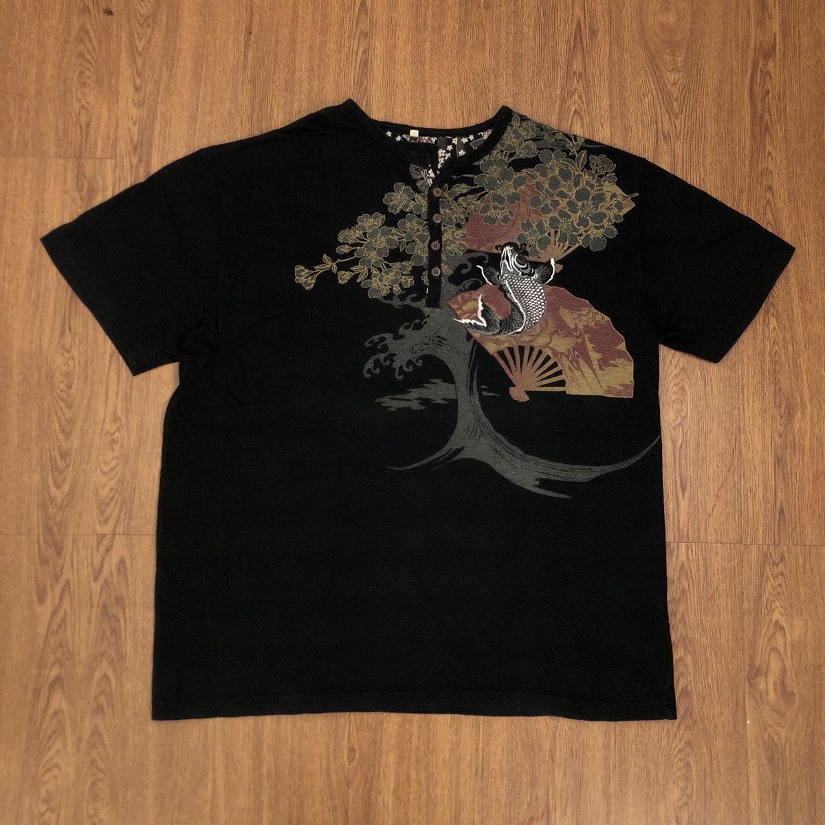 Bullet Noise × Japanese Brand Bullet noise sukajan koi t-shirt Size US XXL / EU 58 / 5 - 2 Thumbnail