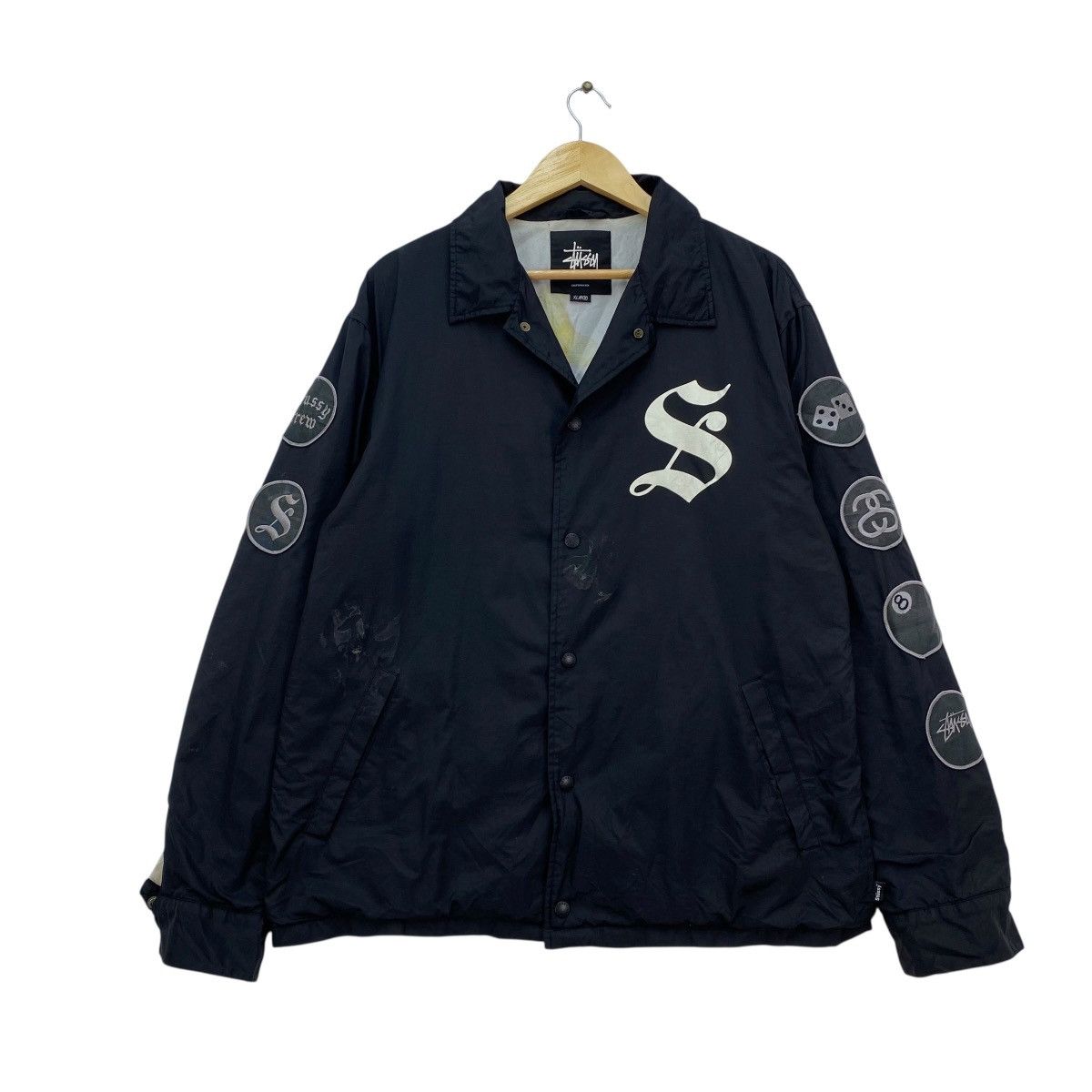 Stussy 🔥Vintage Stussy Crew Coach Jacket Multi Patches Size US M / EU 48-50 / 2 - 1 Thumbnail