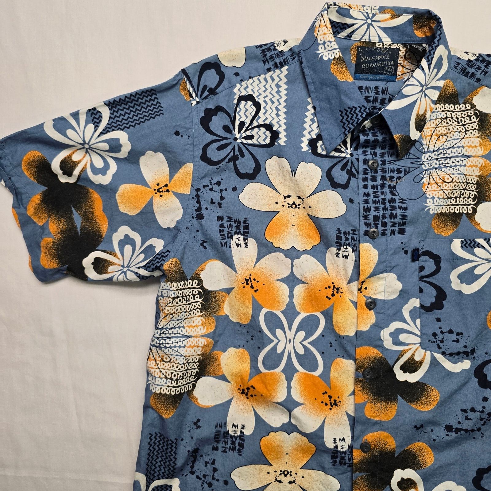 Pineapple Connection × Vintage Vintage Pineapple Connection Hawaiian Floral Tropical Shirt Size US L / EU 52-54 / 3 - 4 Thumbnail