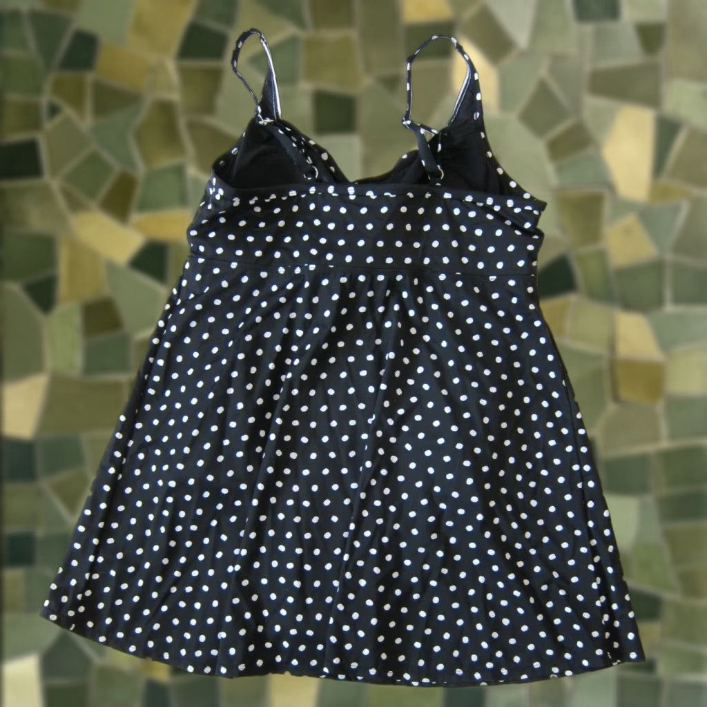 Vintage VINTAGE Roaman's Black White Polka Dot Built in Bra Slimming Swimsuit Dress Women 22W Size 3XL / US 20-22 - 1 Thumbnail