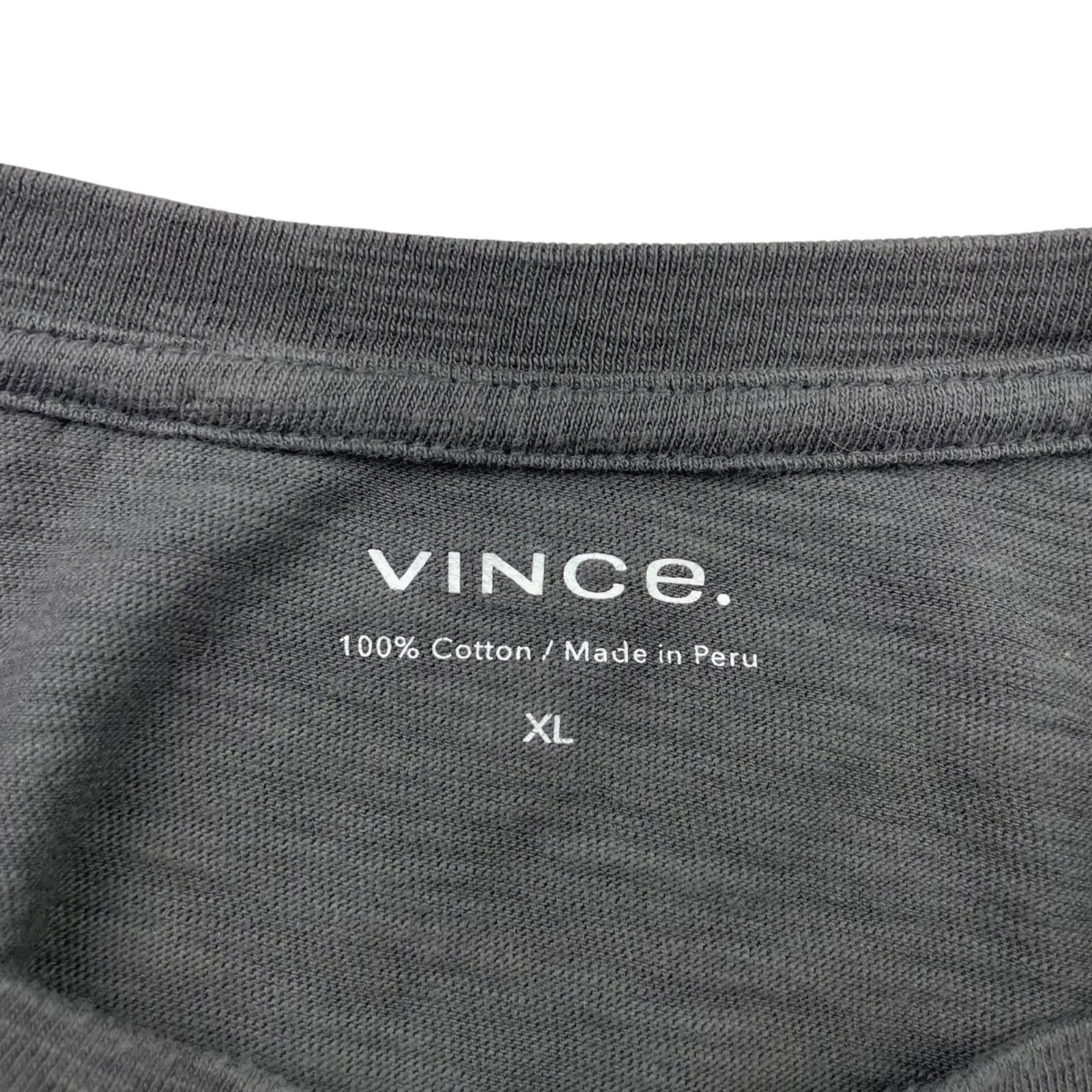 Vince Vince Men's 100% Cotton L/S Henley T-Shirt Gray • XL Size US XL / EU 56 / 4 - 3 Thumbnail