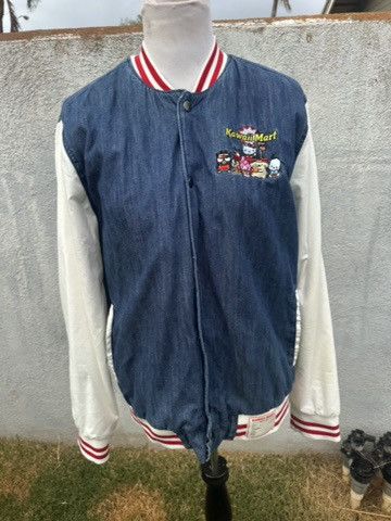Sanrio Hello Kitty Kawaii Mart Denim Varsity Jacket Size M
