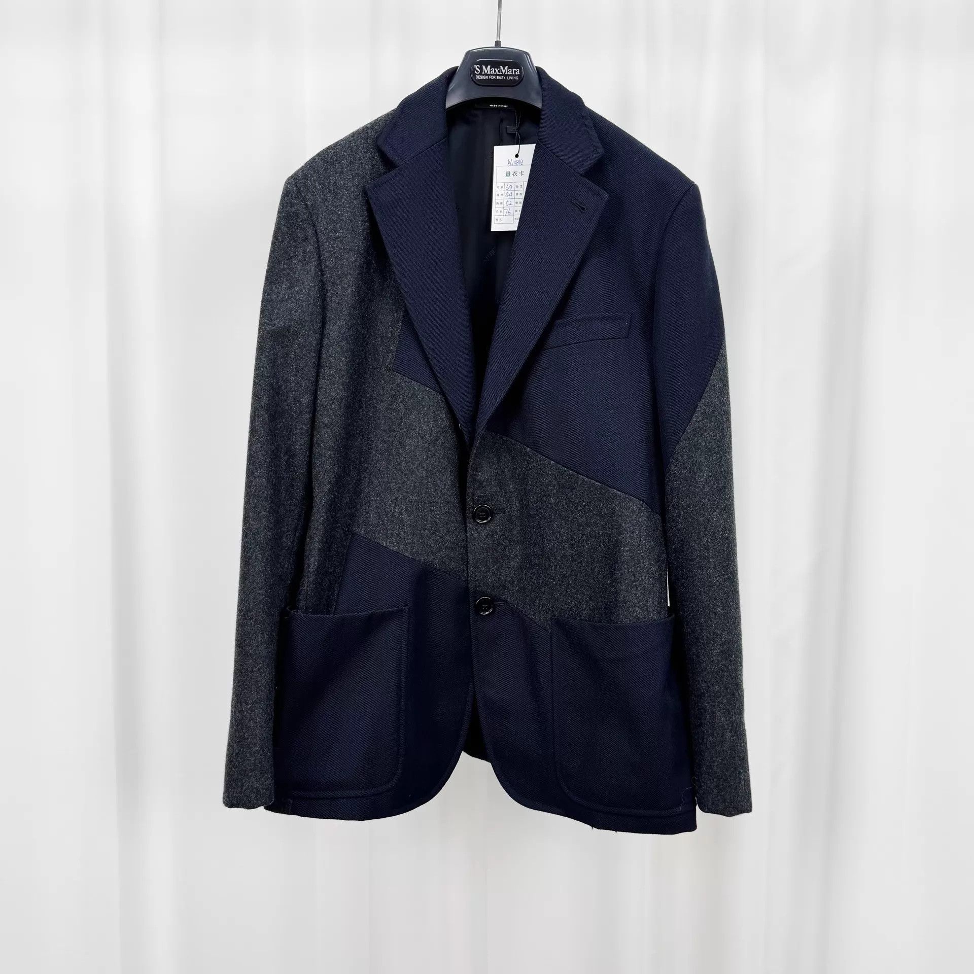 Hermes Hermes geometric wool colorblock blazer 50 99 Size 50R - 1 Thumbnail