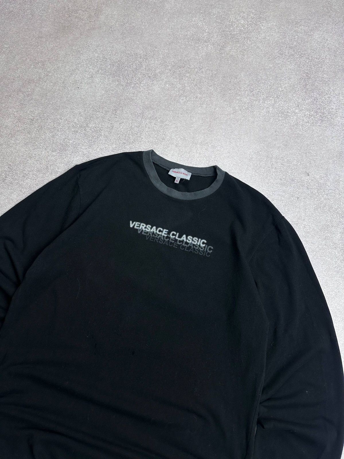 Versace Vintage 90s Versace Classic Boxy Longsleeve Shirt XL Size US XL / EU 56 / 4 - 2 Thumbnail