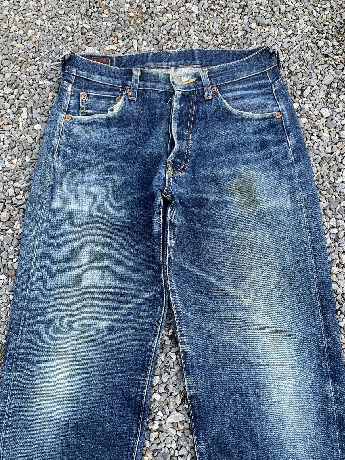 Kapital VTG PIG HIP STORE SELVEDGE RUSTY JAPANESE DISTRESSED DENIM Size US 30 / EU 46 - 6 Thumbnail