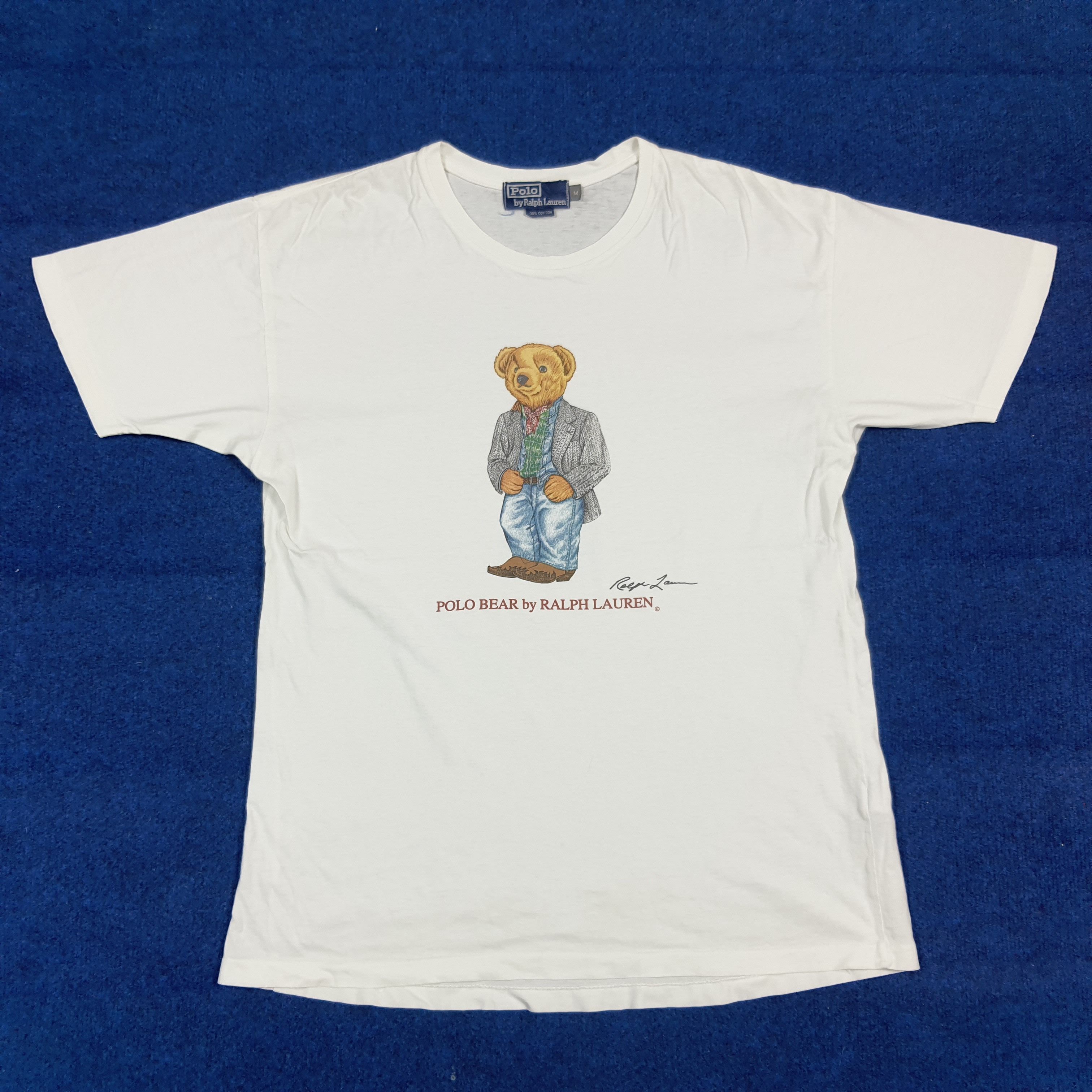 Polo Ralph Lauren Vintage Ralph Lauren Polo Bear Single Stitch Tshirt C294N80 Size US M / EU 48-50 / 2 - 1 Thumbnail