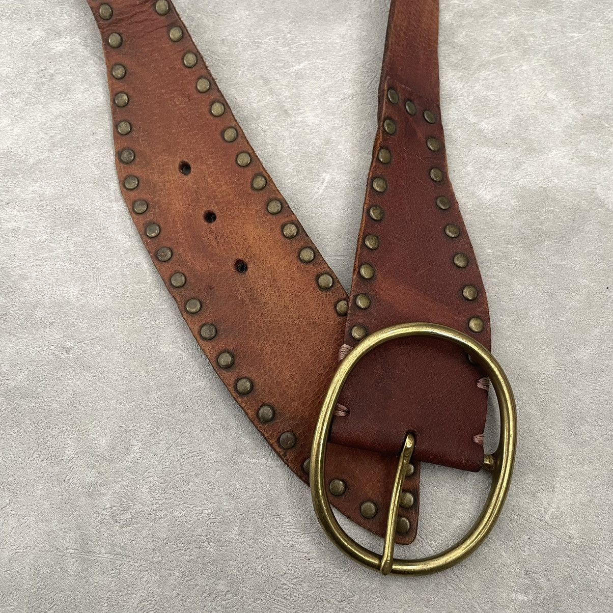 If Six Was Nine × Japanese Brand × Le Grande Bleu (L.G.B.) GOA Japanese Leather belt Size ONE SIZE - 2 Thumbnail