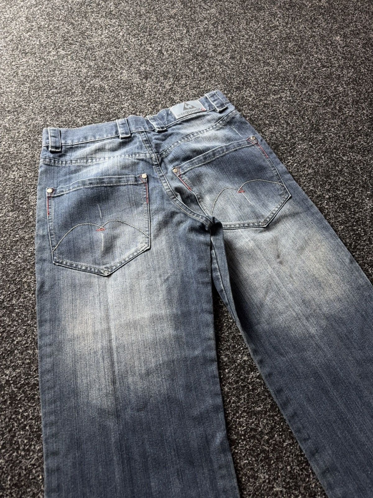 Le Coq Sportif Vintage Retro 00s Le Coq Sportif Straight Jeans Y2K Denim Size US 31 - 19 Thumbnail
