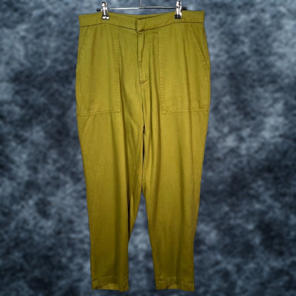 Olive Officine Generale Pants Mens Size 50 Olive Green Lyocell Cotton Utility Chino Straight Front Pockets Casual 33 in Waist生 Size US 34 / EU 50 - 1 Thumbnail