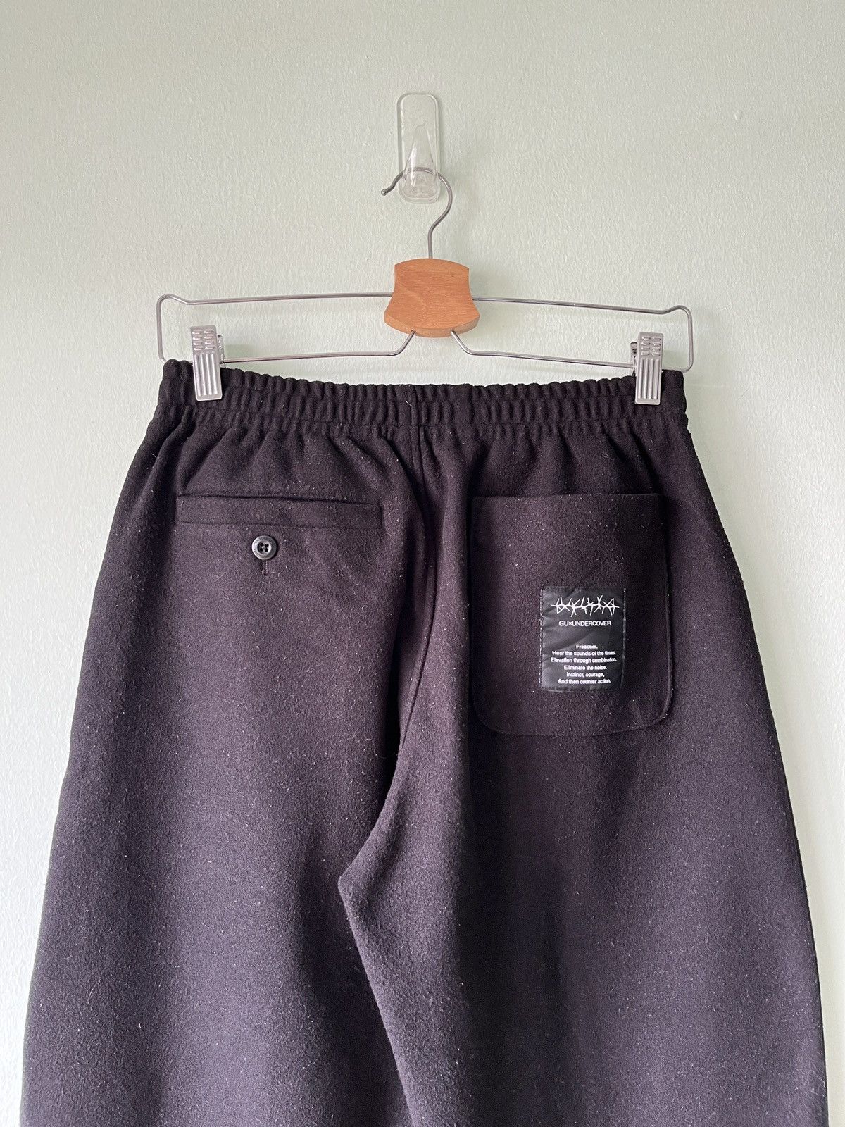 GU × Japanese Brand × Undercover Gu X Undercover Freedom Noise Wool Pants Size US 28 / EU 44 - 3 Thumbnail