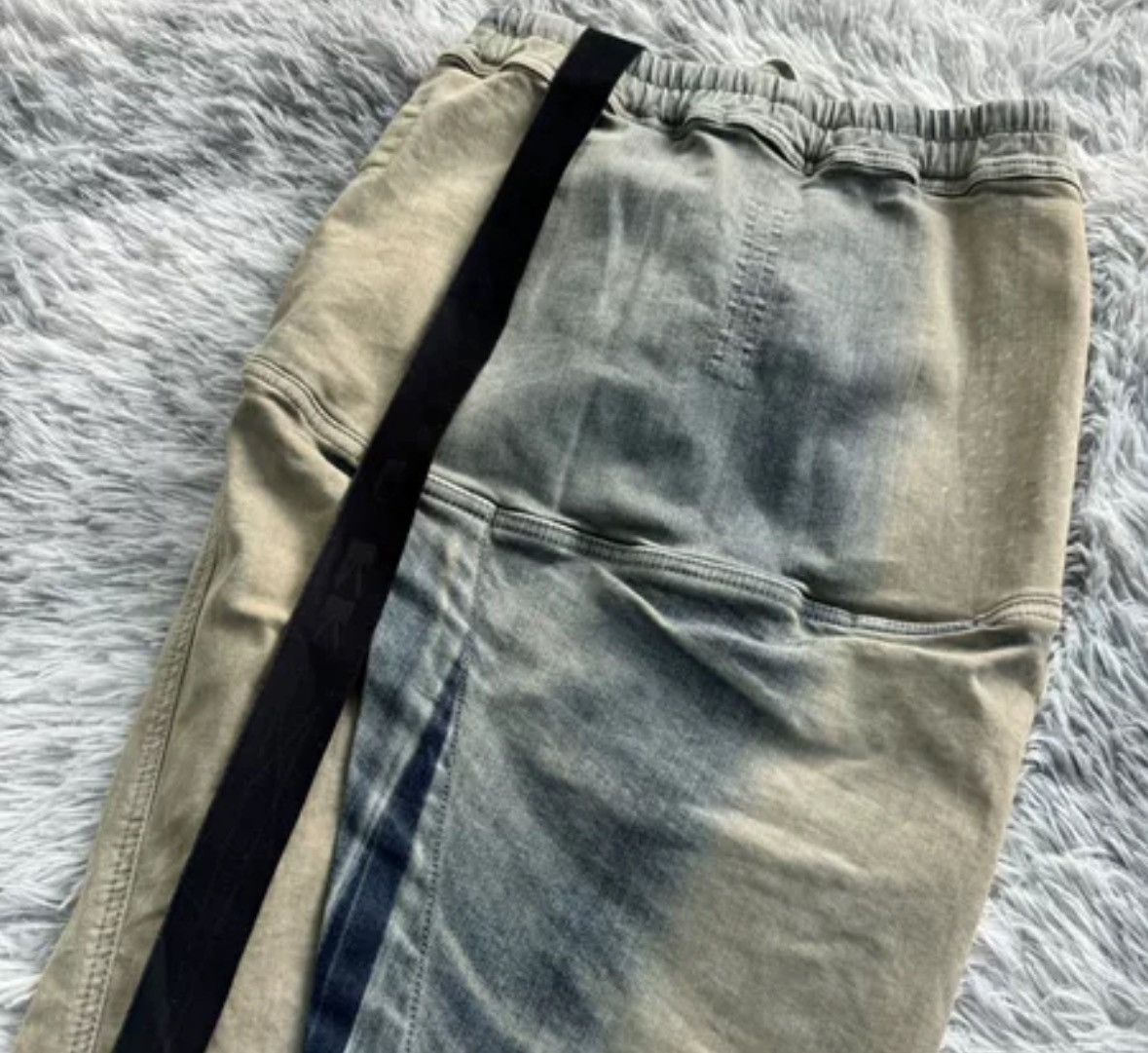 Rick Owens Rick Owens Drkshdw 23SS Geth Bela Gradient Denim Half Skirt Size 26" / US 2 / IT 38 - 2 Thumbnail