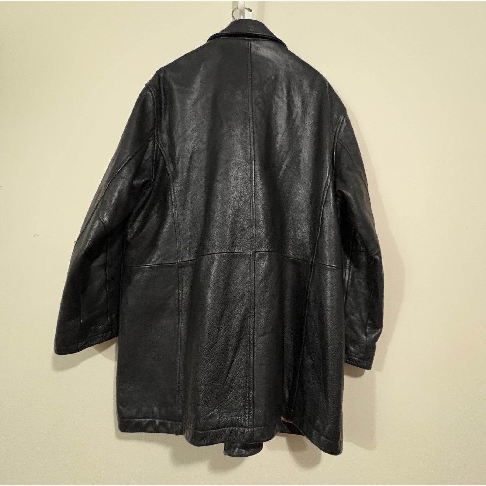 Andrew Marc Andrew Marc New York Double Breasted Leather Soft Lined Coat Size US L / EU 52-54 / 3 - 2 Thumbnail