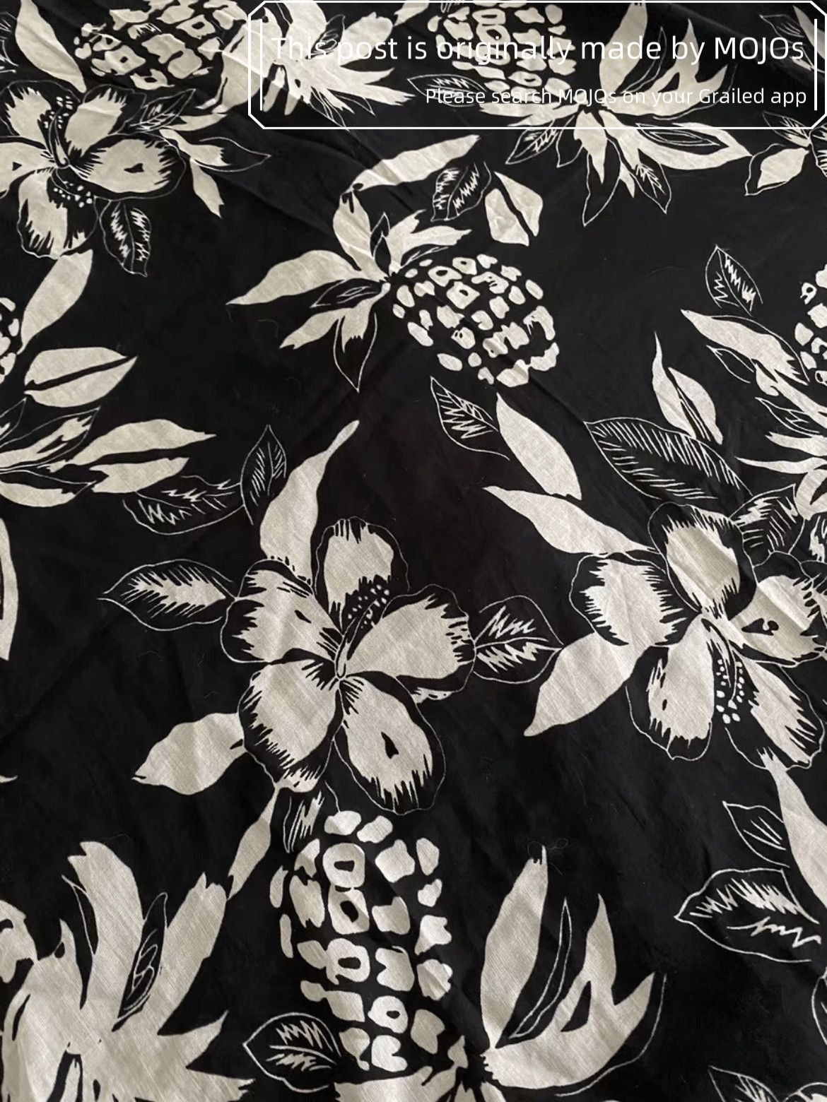 Saint Laurent Paris Saint Laurent Paris 16AW Pineapple Pattern Silk Scarf mojos Size ONE SIZE - 5 Thumbnail