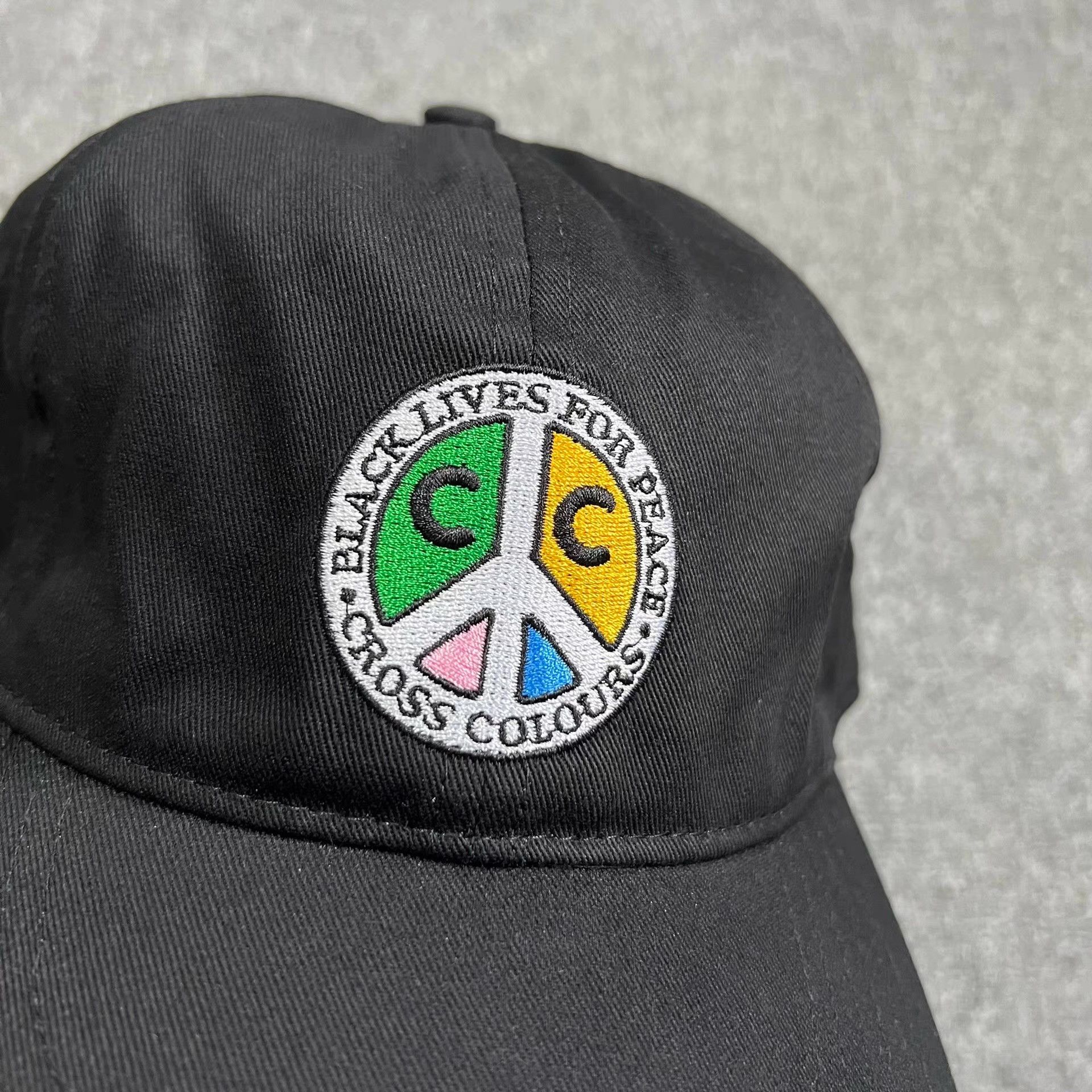 Cross Colours Cross Colours EmbroideredCurved BrimBaseball Cap Visor Q7 Size ONE SIZE - 2 Thumbnail