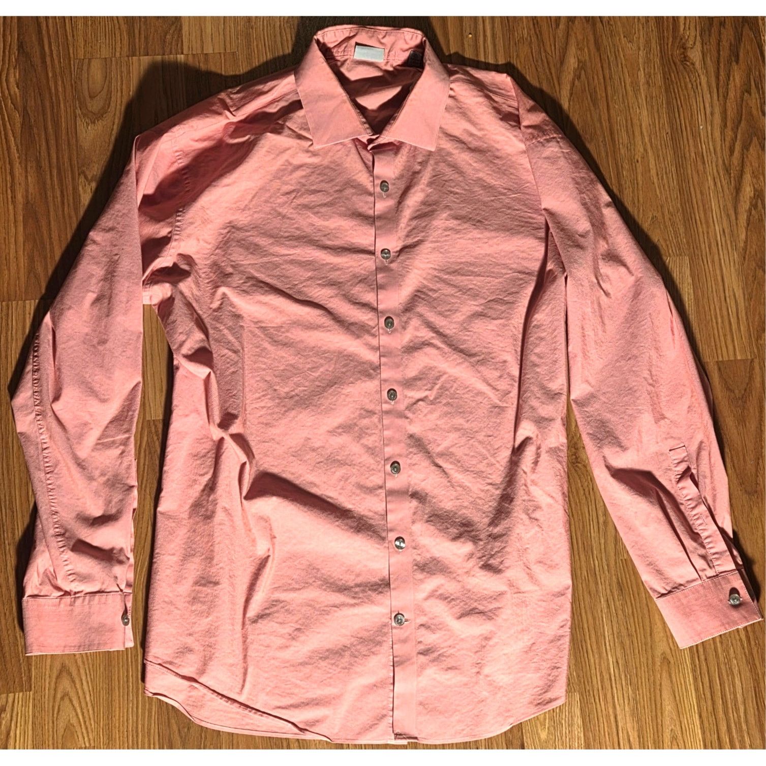 Kenneth Cole Kenneth Cole Reaction Pink Slim Fit Button Up XL Size US XL / EU 56 / 4 - 2 Thumbnail