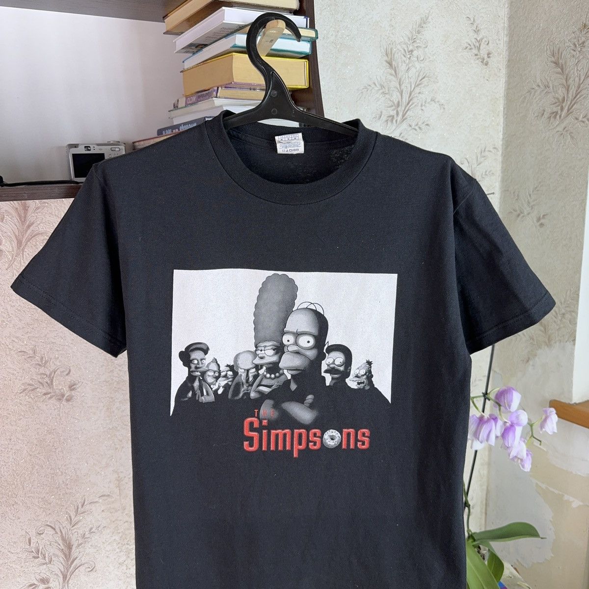 Vintage Vintage The Simpsons Clan Sopranos Parody 00s Black Movie M Size US M / EU 48-50 / 2 - 6 Thumbnail