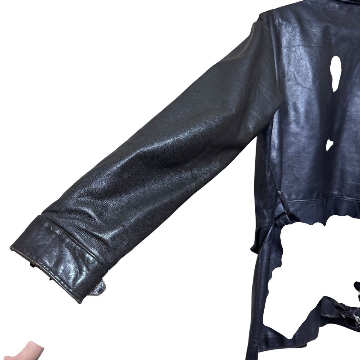Vintage Vintage 50s Horsehide Leather Hunting Jacket Lightning Zip Size US L / EU 52-54 / 3 - 10 Thumbnail