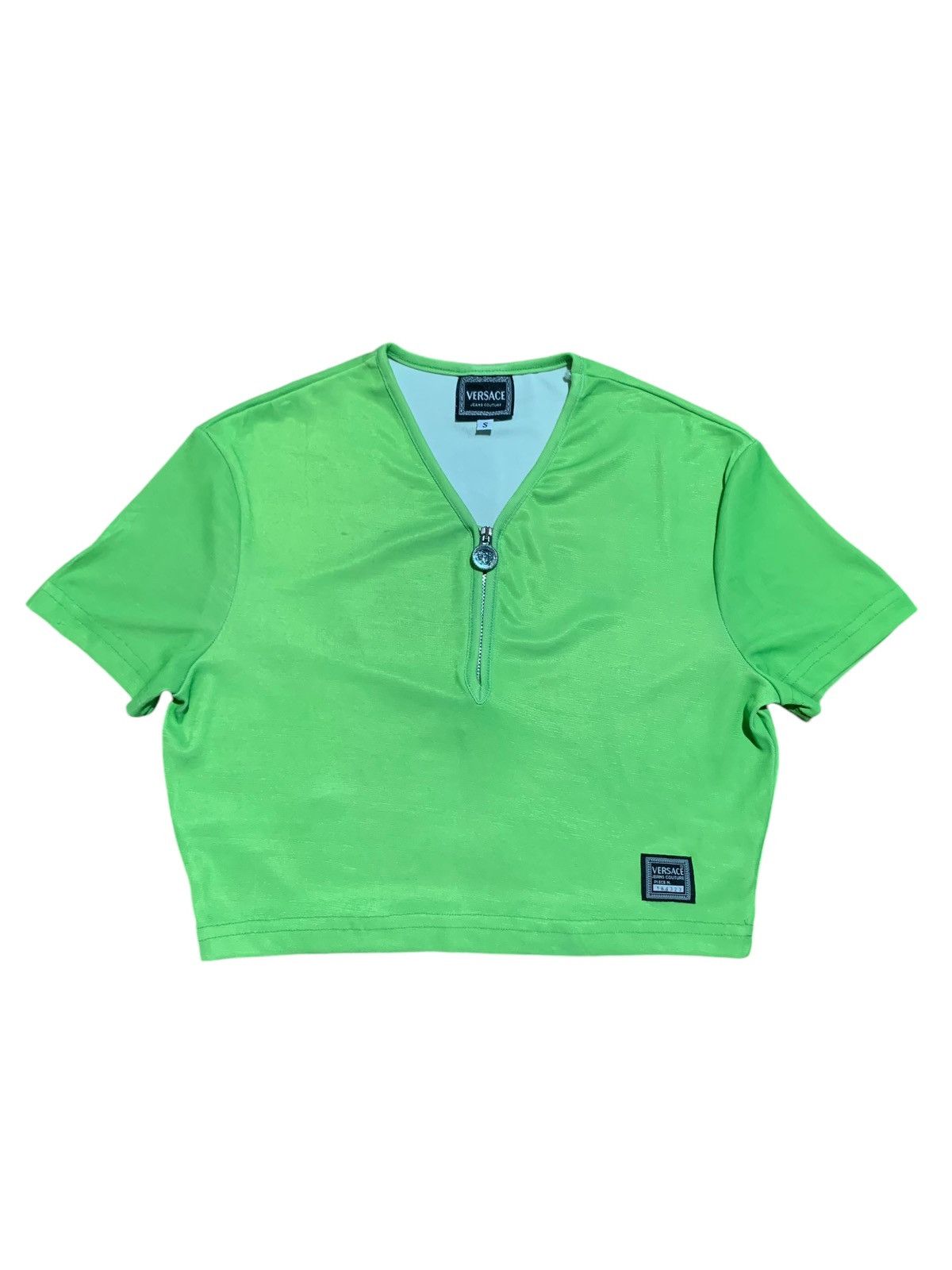 Versace Versace jeans couture medusa halfzip crop top Size S / US 4 / IT 40 - 2 Thumbnail