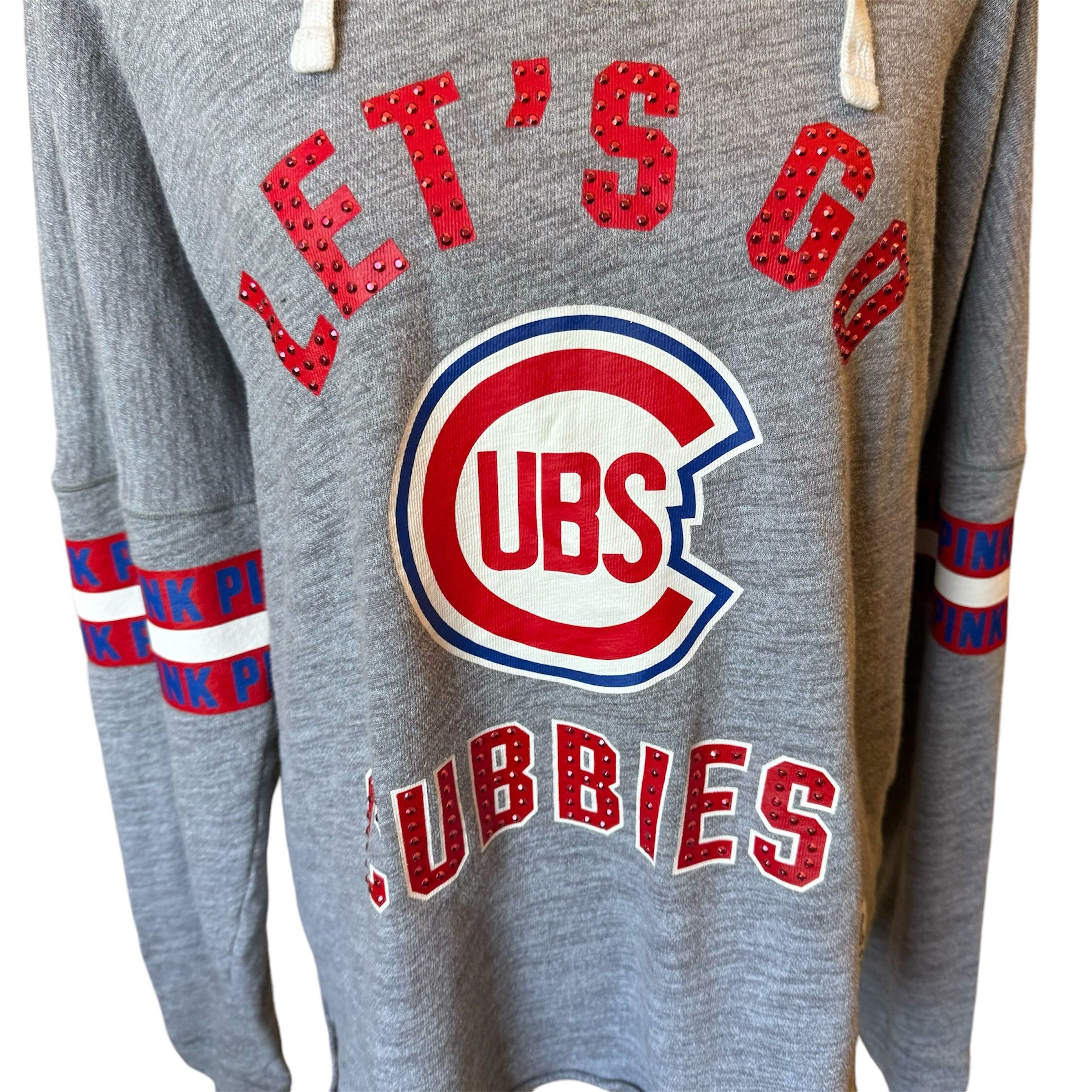 Pink VS PINK MLB Chicago Cubs Lt weight Hoodie Women M Size M / US 6-8 / IT 42-44 - 3 Thumbnail