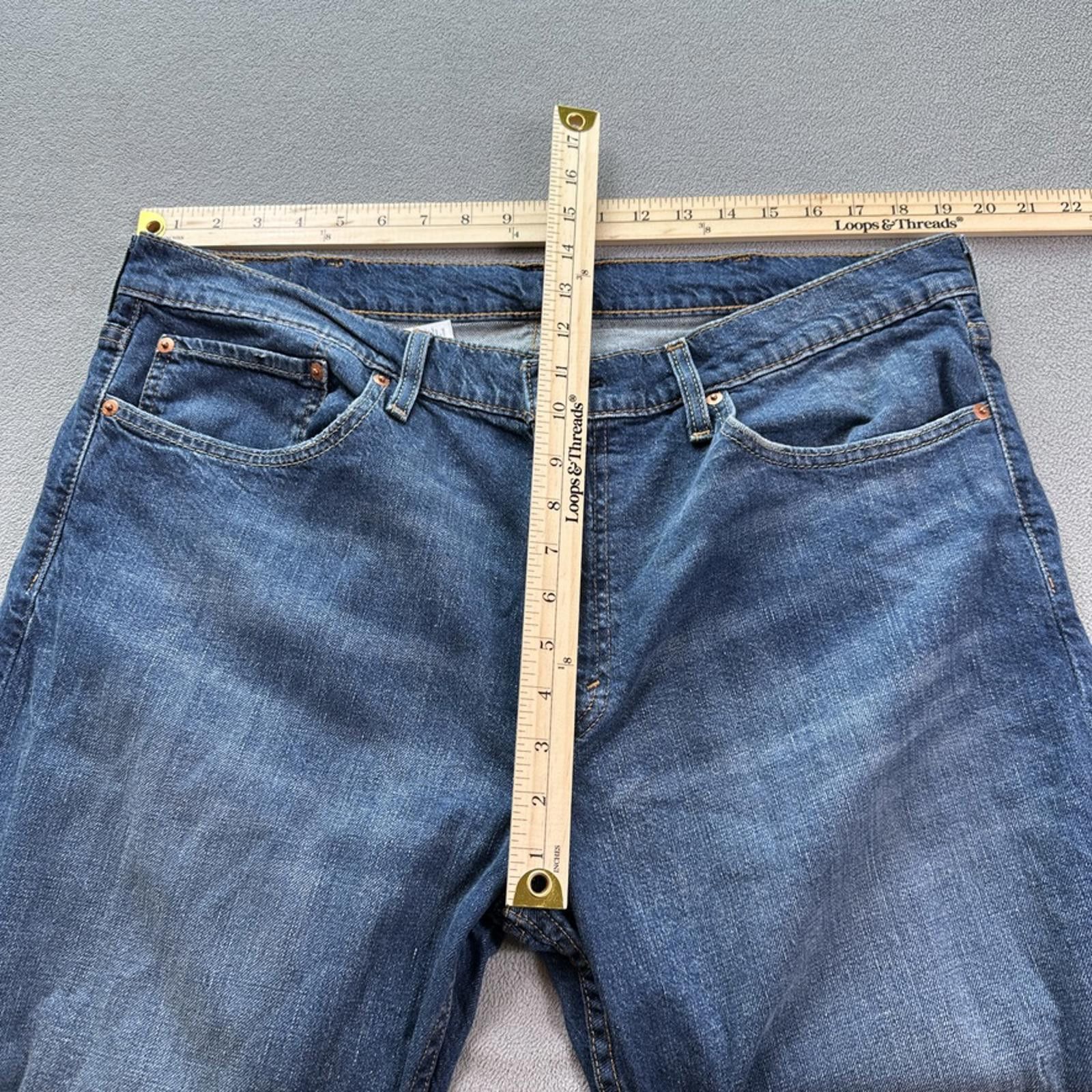 Levi's Levis 559 Jeans Mens 38x30 Blue Relaxed Straight Fit Size US 30 / EU 46 - 4 Thumbnail