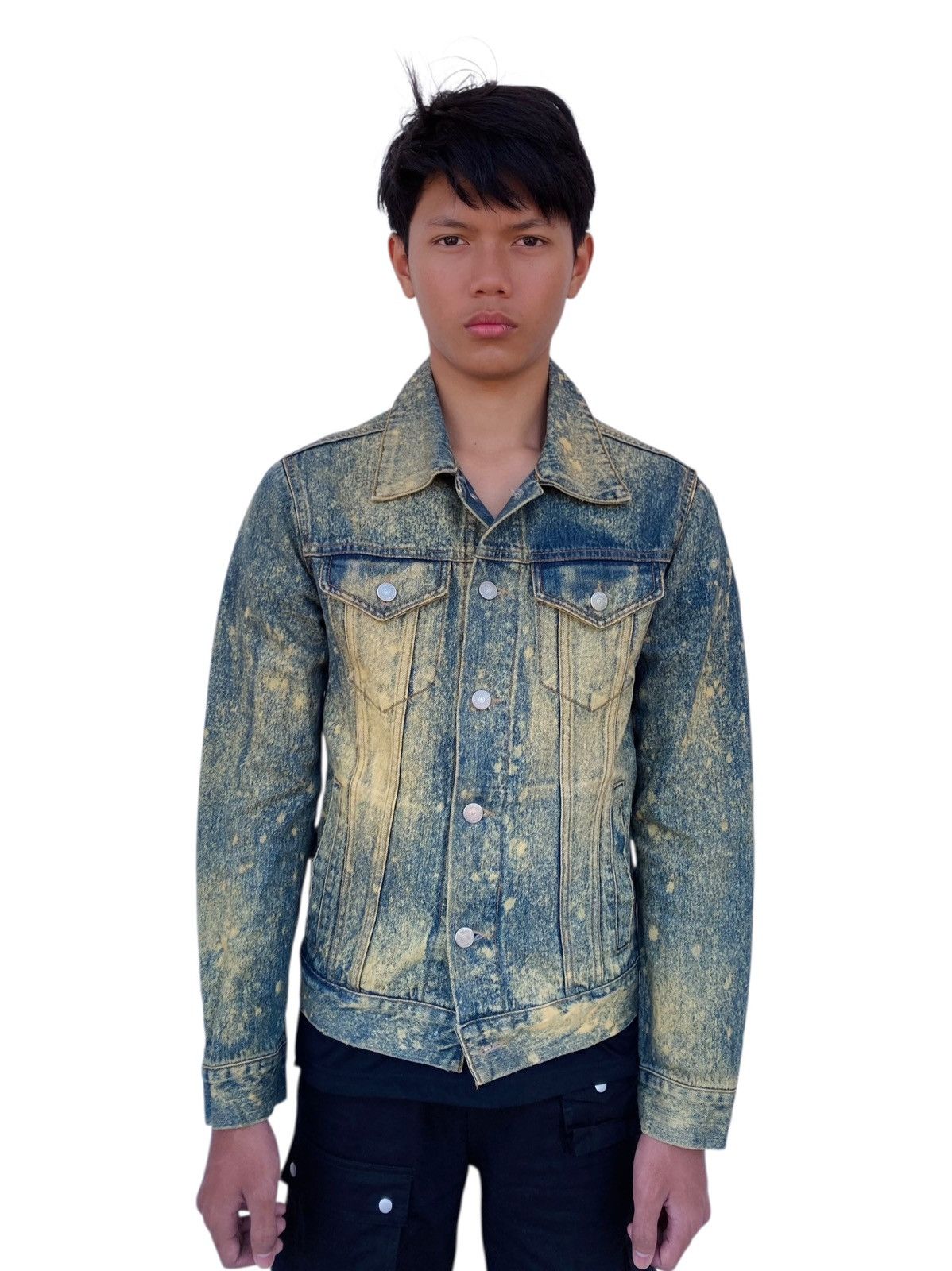 If Six Was Nine 2000s Number Of Day - Mudwash Denim Jacket Size US M / EU 48-50 / 2 - 2 Thumbnail