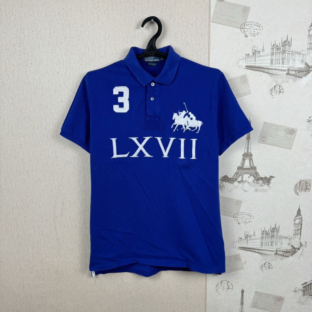 Polo Ralph Lauren Vintage Ralph Lauren Polo T shirt Chief Keef LXVII Blue Sz L Size US L / EU 52-54 / 3 - 1 Thumbnail