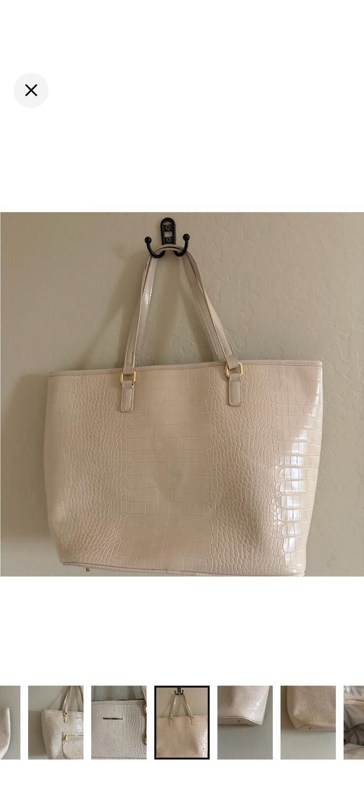 Other Urban Originals Cream Textured Tote Size ONE SIZE - 5 Thumbnail