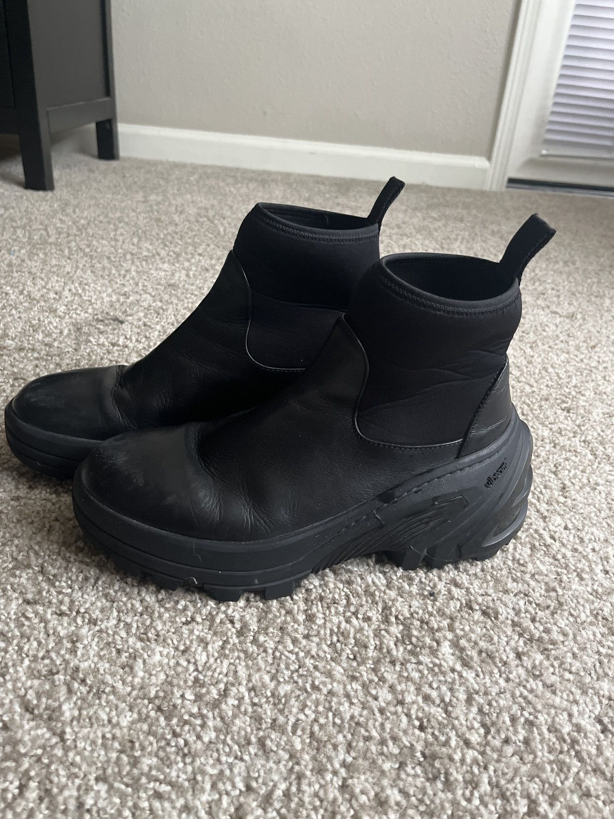 1017 ALYX 9SM Alyx Leather Vibram sole boots | Grailed