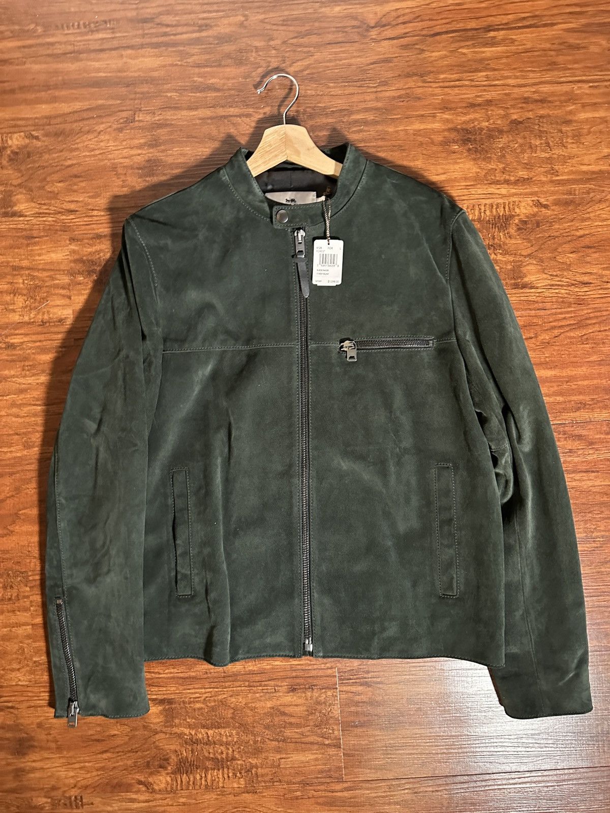 Coach Brand New Suede Coach Cafe Racer Jacket | Grailed