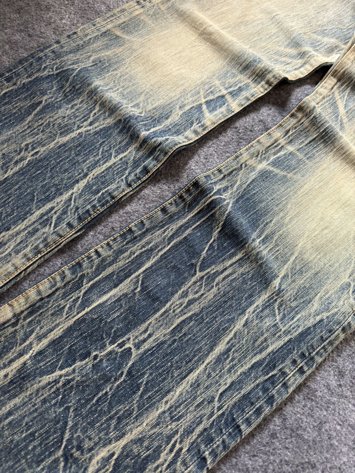 Edwin Vintage EDWIN 503 Faded Mud Wash Loose Jeans Size US 32 / EU 48 - 4 Thumbnail