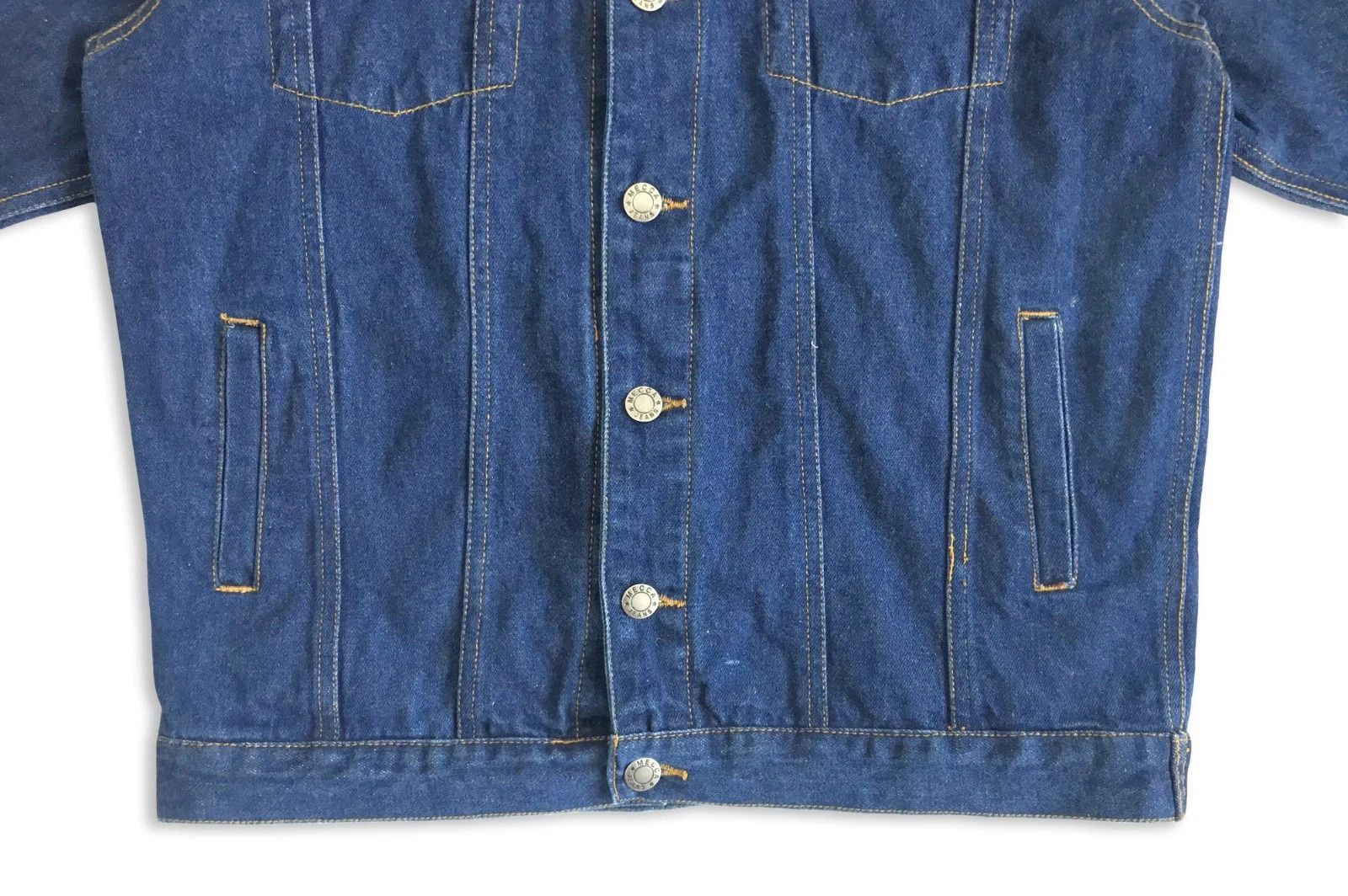 Mecca Vintage 90s MECCA Jeans Denim Jacket Hip hop Oversize Rap Size US S / EU 44-46 / 1 - 9 Thumbnail