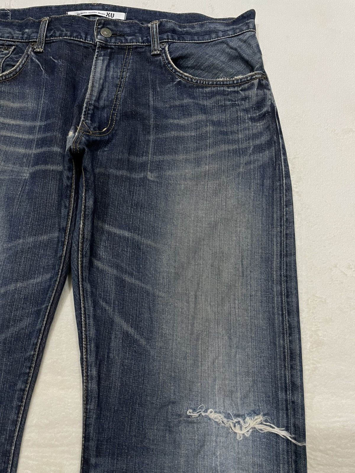 Edwin Vintage Edwin Straight Cut Distressed Faded Denim Jeans Size US 39 - 4 Thumbnail