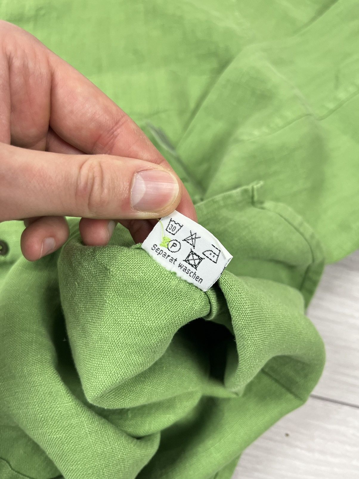 Other New Oska Linen Button Up Green Shirt Size US L / EU 52-54 / 3 - 13 Thumbnail