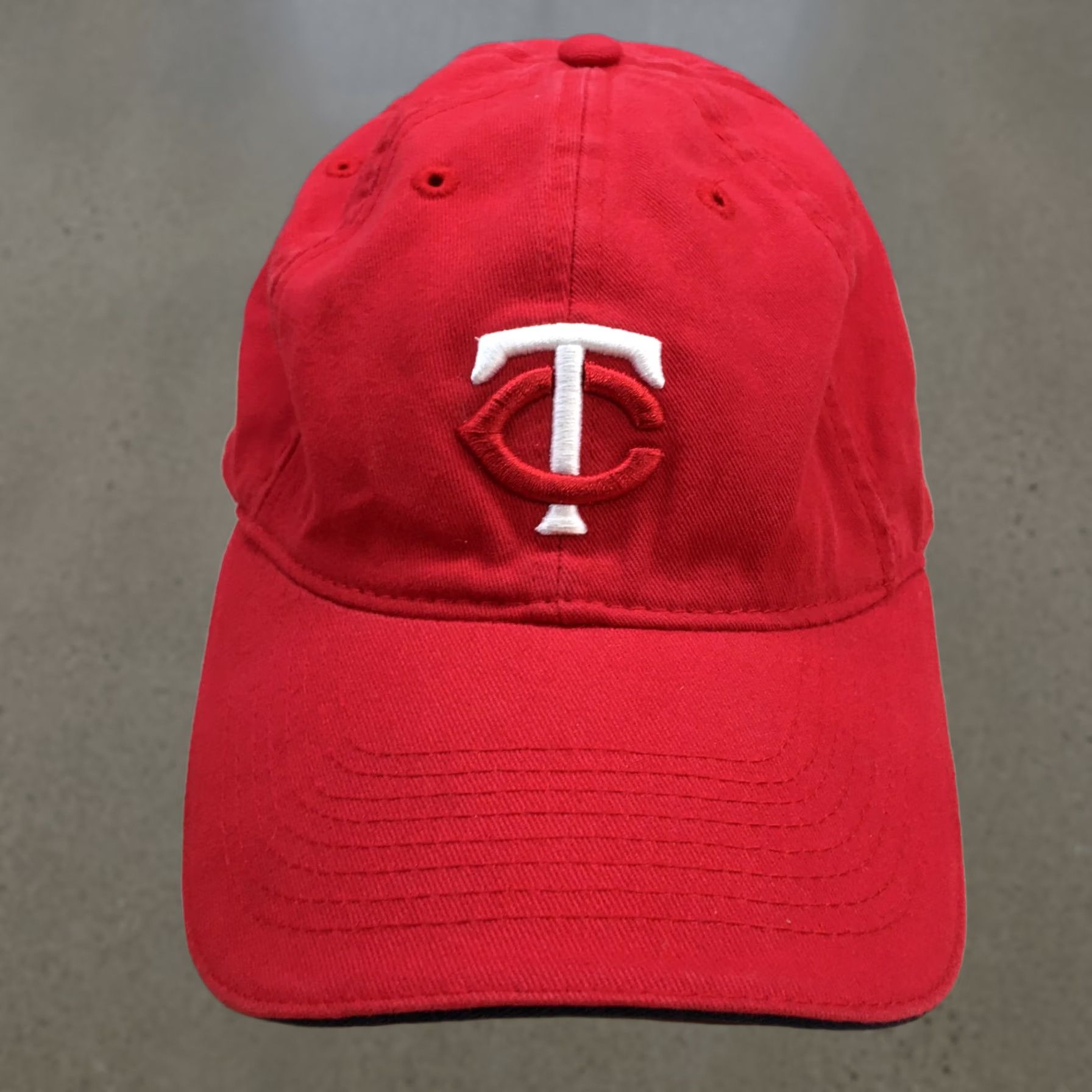 Twins DQ Minnesota Twins Baseball Cap Hat Mens One Size Red Adjustable Embroidered Cap Size ONE SIZE - 1 Thumbnail