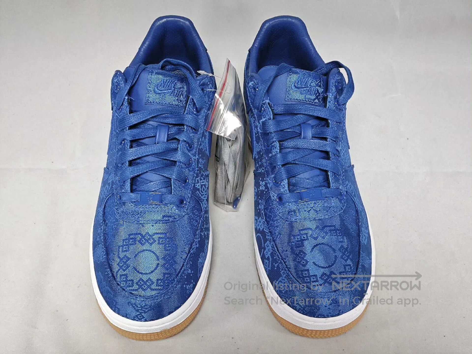 CLOT Nike Clot Air Force 1 Blue Silk. Size US 10 / EU 43 - 2 Thumbnail