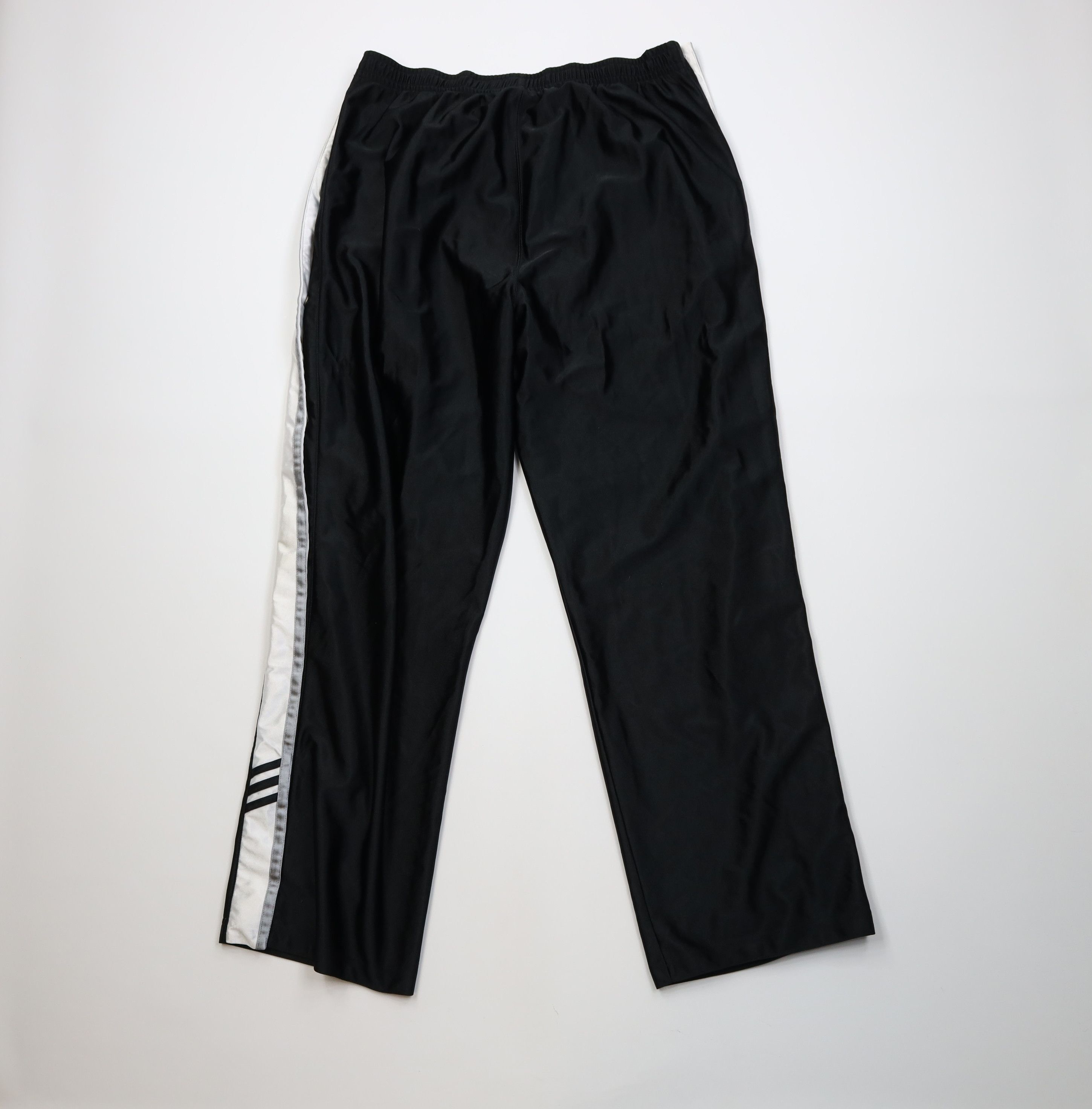 Adidas Vintage Y2K Adidas Striped Wide Leg Tearaway Pants Black Size US 40 / EU 56 - 12 Thumbnail