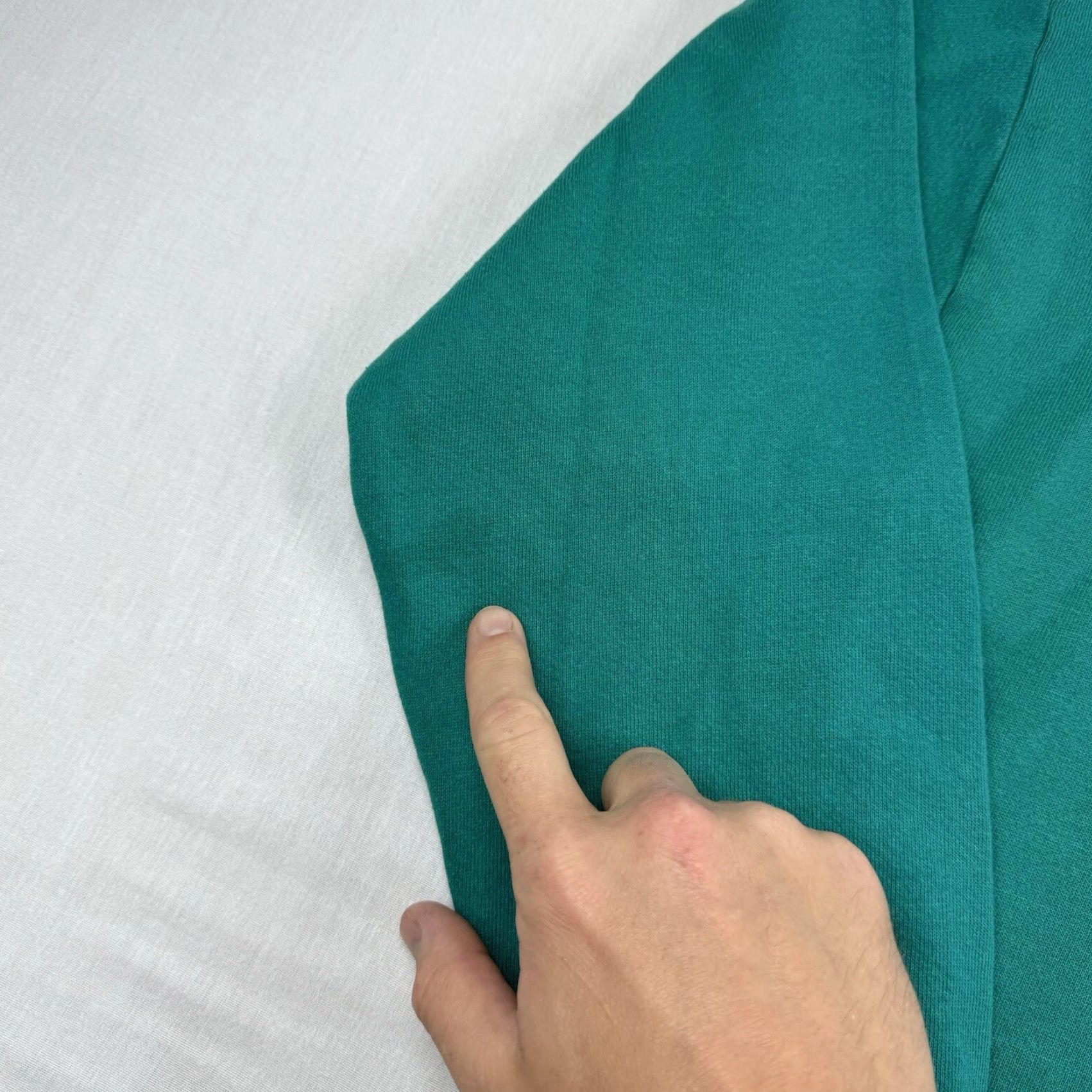 Vintage VINTAGE Morning Sun Sweatshirt Women’s Medium Pullover Crew Neck Long Sleeve Teal Nature 90s Size M / US 6-8 / IT 42-44 - 2 Thumbnail