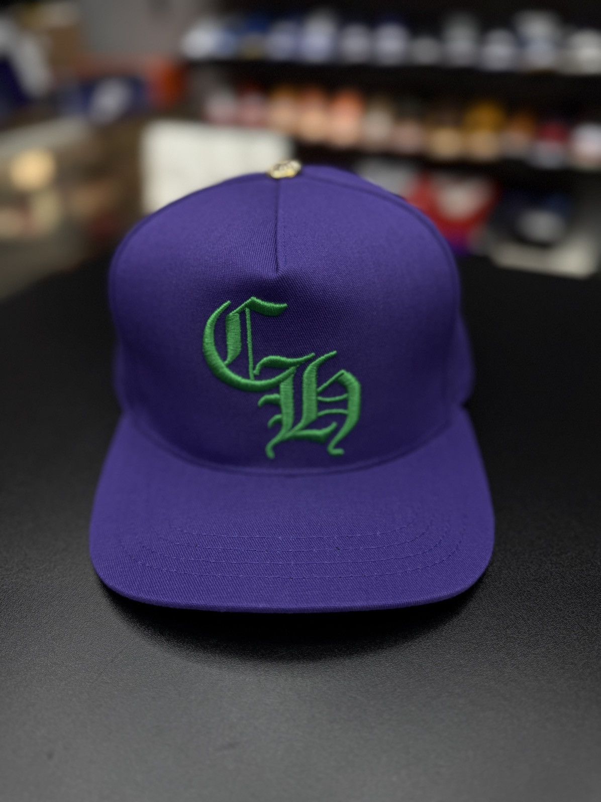Chrome Hearts Purple/Green Logo SnapBack New