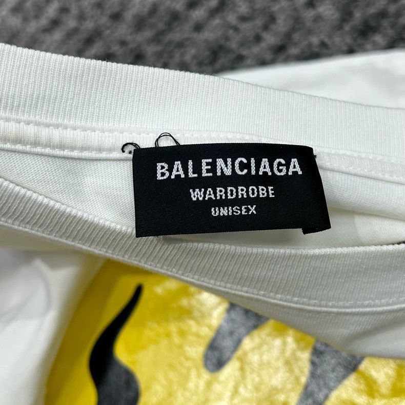 Balenciaga Balenciaga Dissolving Smiley Scissors Embroidered Short Sle Size US S / EU 44-46 / 1 - 5 Thumbnail