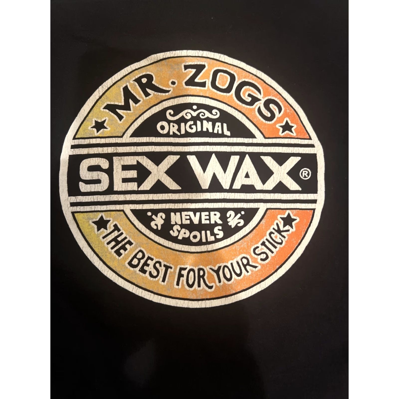 Vintage VINTAGE Mr. Zogs Sex Wax Sunrise Sunset Shirt Adult Large Black Graphic Print 90s Surfer Mens Size US L / EU 52-54 / 3 - 6 Thumbnail
