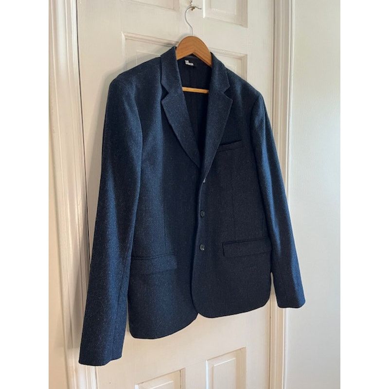 The Kooples Kooples Blue Wool Herringbone Blazer EU Size 48 Size US M / EU 48-50 / 2 - 2 Thumbnail