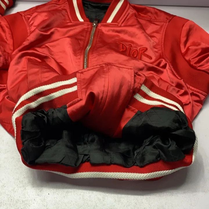 Dior Dior Dior Red Letter Print Pilot Jacket for Men 0079-2507 Size US L / EU 52-54 / 3 - 9 Thumbnail