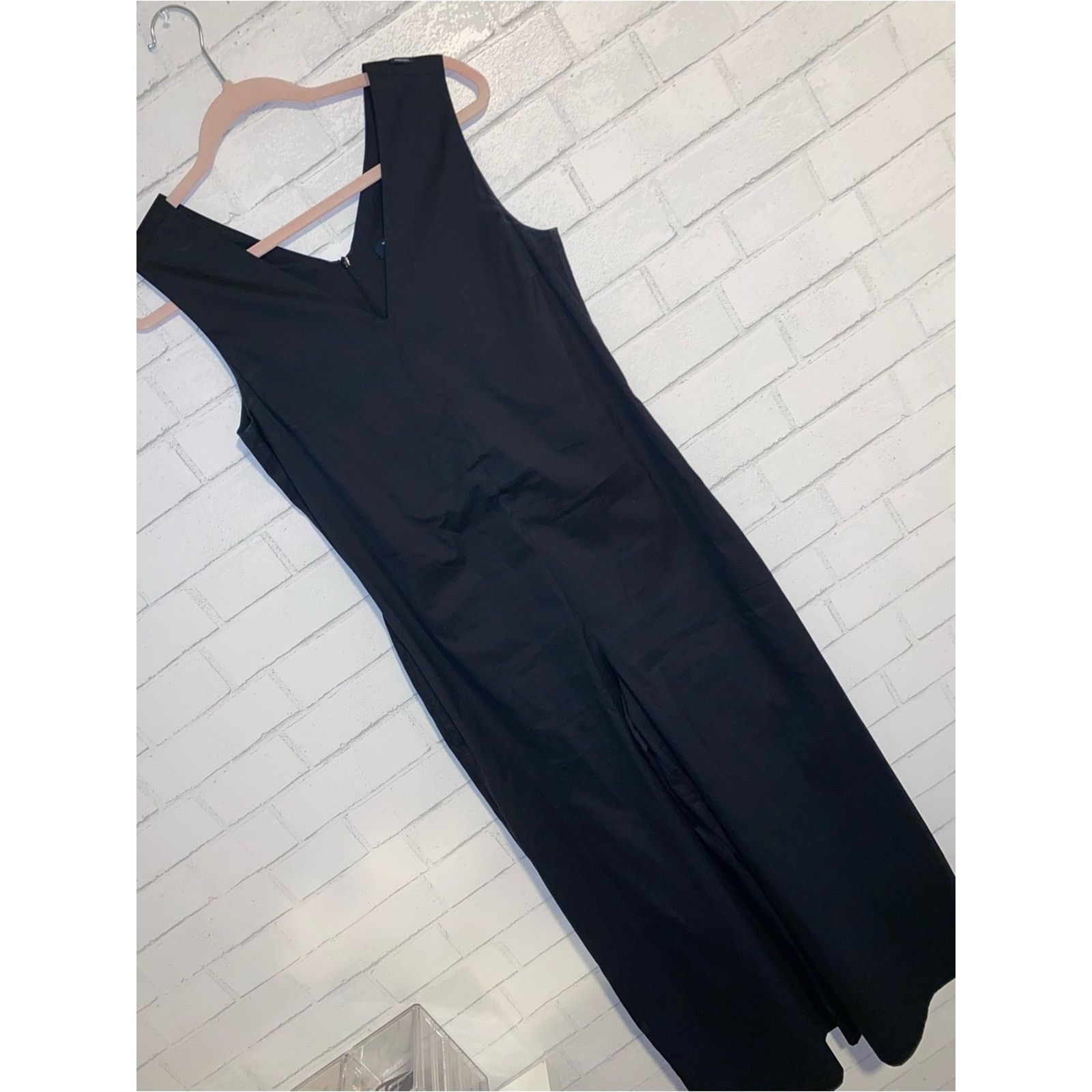 Max Mara S MaxMara $816 Sleeveless Black Jumpsuit No Belt Size US 10 Size 32" / US 10 / IT 46 - 5 Thumbnail