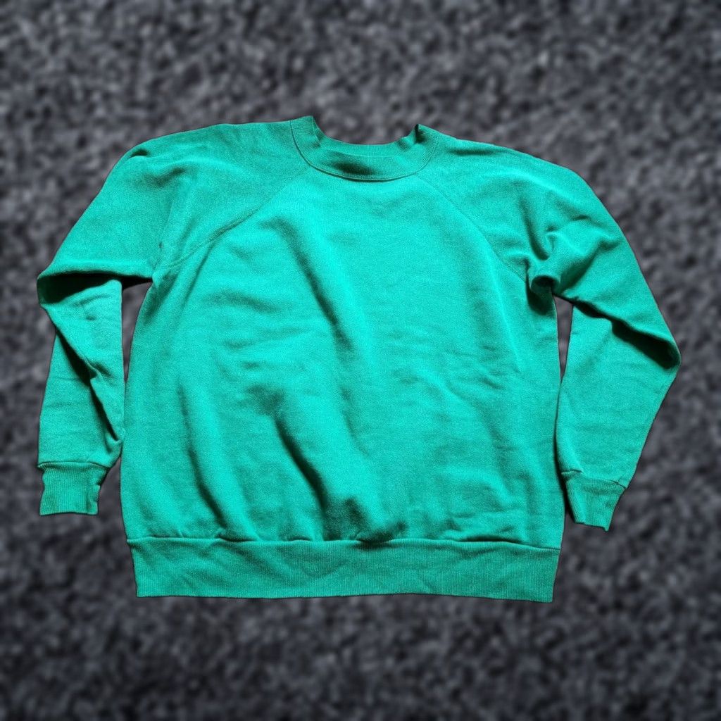 Vintage Vintage 90s Pannill Crewneck Sweatshirt XL Green Unisex Cotton Blend Casual Fall Winter Size XL / US 12-14 / IT 48-50 - 1 Thumbnail