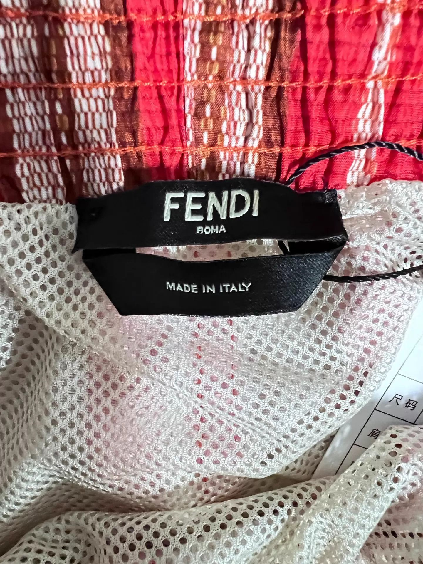 Fendi Fendi 99 New red striped sport shorts 48 Size US 32 / EU 48 - 3 Thumbnail