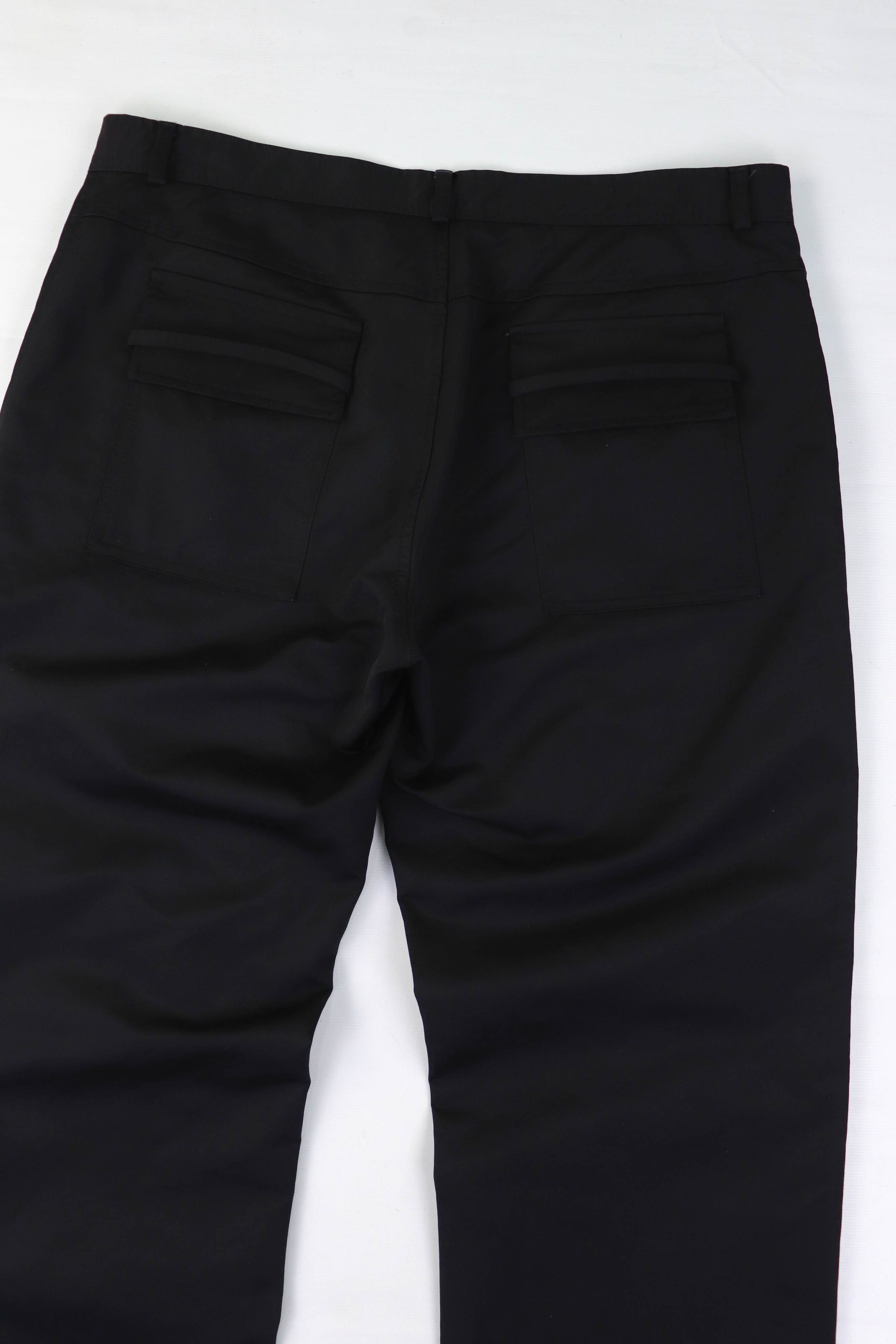 Vintage Daniele Alessandrini Italia Black Cotton/Wool Pants