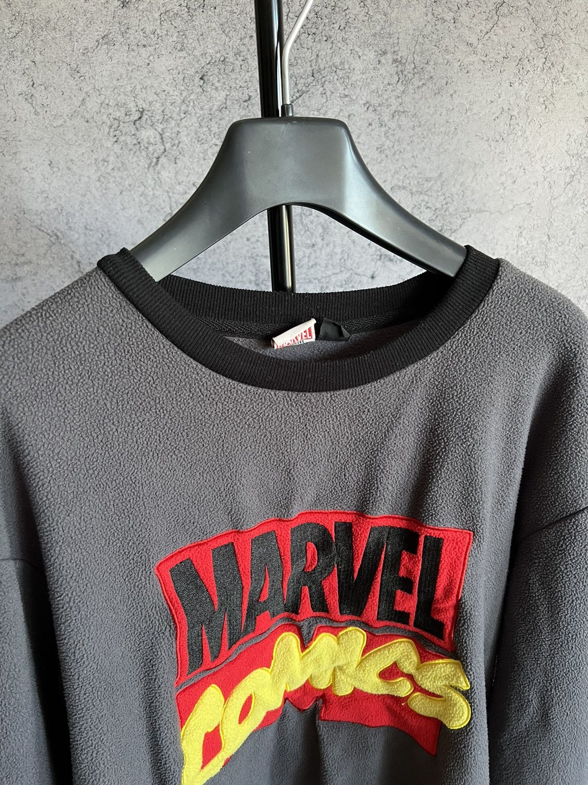 Marvel Comics Crazy Marvel Comics Fleece Sweater Y2K Big Logo Sweatshirt Size US M / EU 48-50 / 2 - 15 Thumbnail