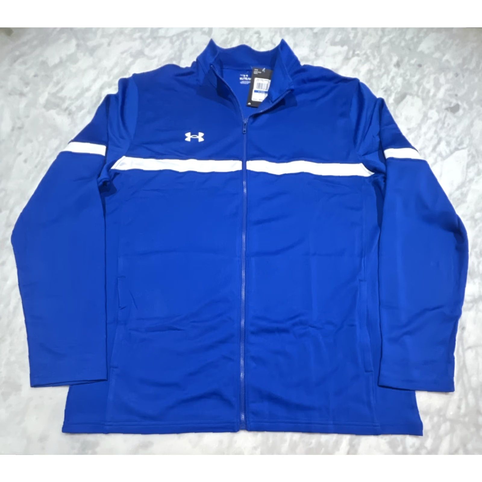Under Armour Under Armour Jacket Mens XL Blue Full Zip Track WUp FZ Knit Warm-Up NWT Size US XL / EU 56 / 4 - 3 Thumbnail