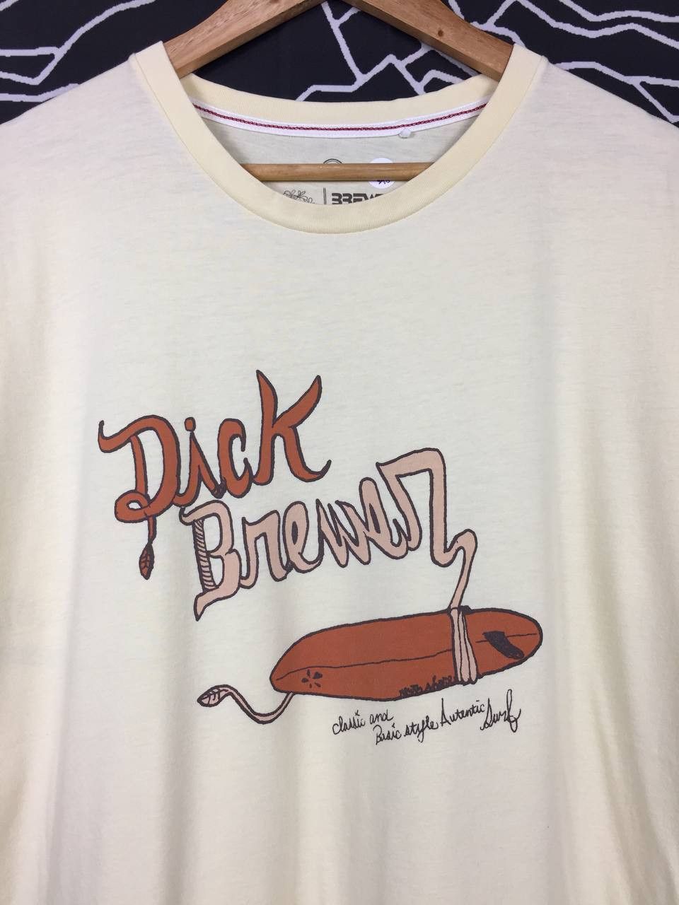 Vintage Dick Brewer Surfboards Classic & Basic Style Surf Tee Size US XL / EU 56 / 4 - 3 Thumbnail
